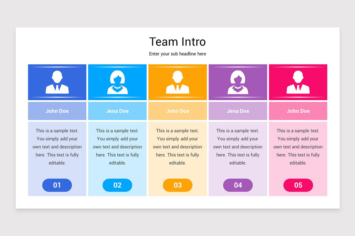 Team Introduction Format Team Introduction PowerPoint Template | Nulivo Market