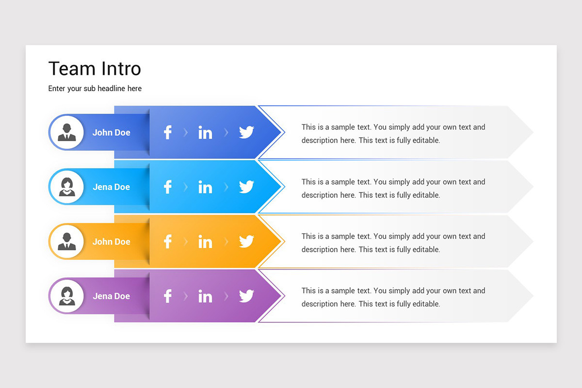 Fun Team Introduction Presentation Example Team Introduction PowerPoint Template | Nulivo Market