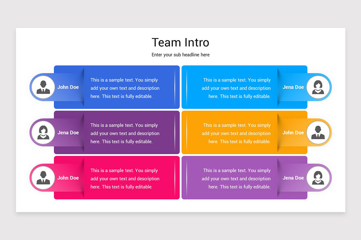Fun Team Introduction Presentation Example Team Introduction Keynote Template | Nulivo Market
