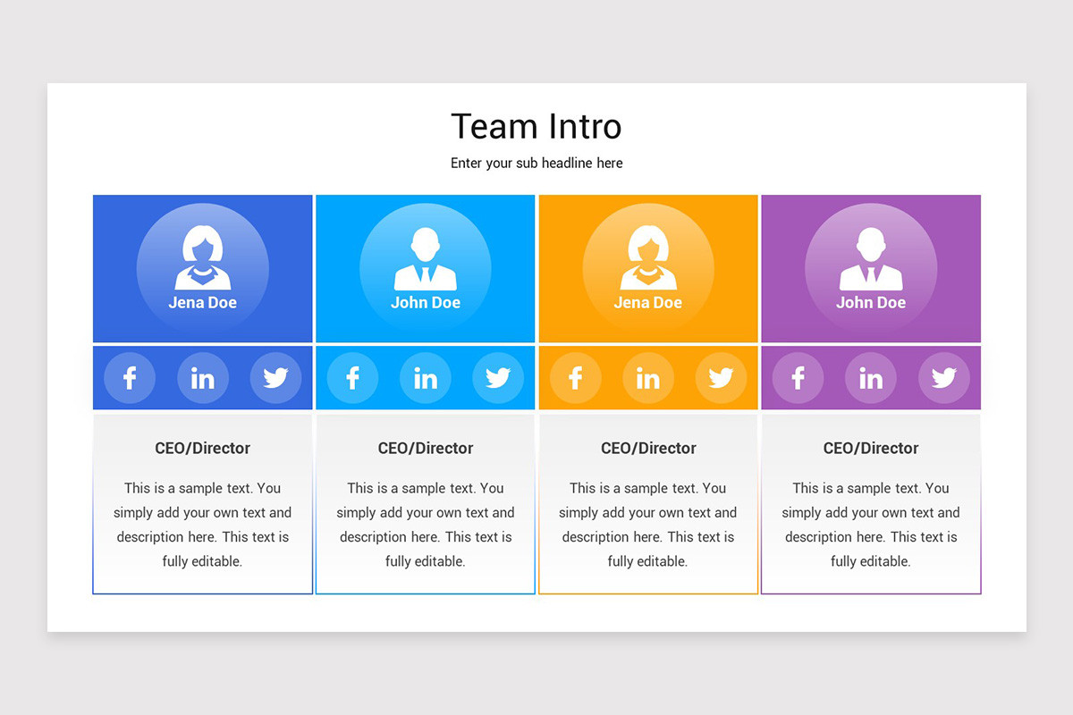 Team Introduction Keynote Template | Nulivo Market