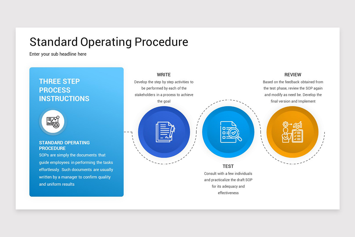 Standard Operating Procedure Keynote Template | Nulivo Market