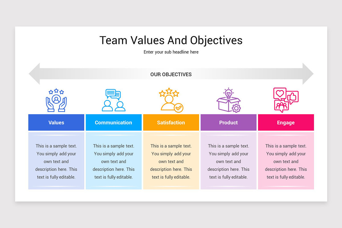 Team Core Values Display Team Values Keynote Template | Nulivo Market