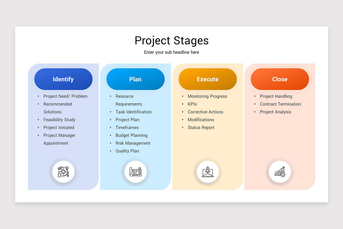 Project Stages PowerPoint Template | Nulivo Market