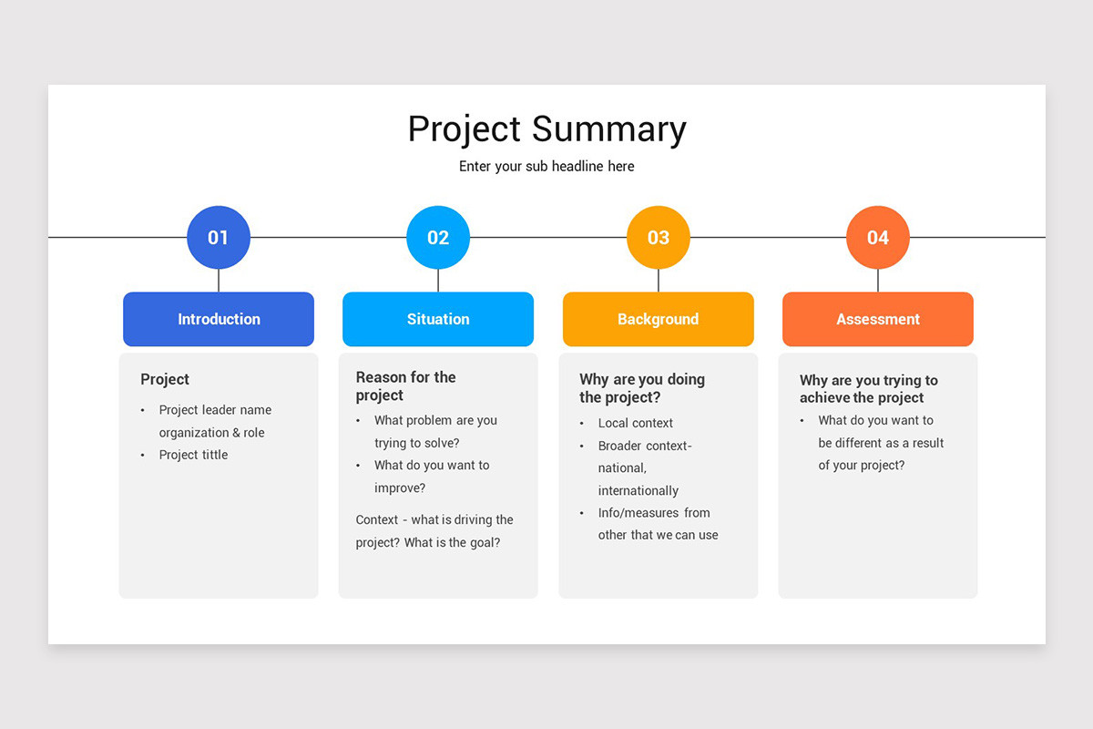 Project Summary Keynote Template | Nulivo Market