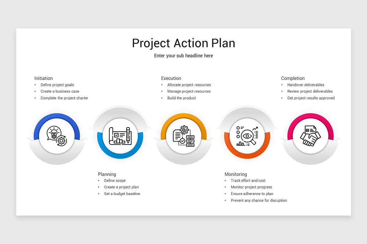 Project Action Plan PowerPoint Template Nulivo Market
