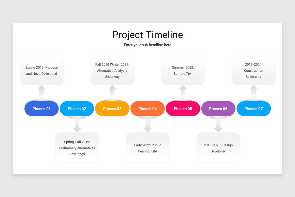 Powerpoint Project Timeline Inspo Project Timeline PowerPoint Template | Nulivo Market