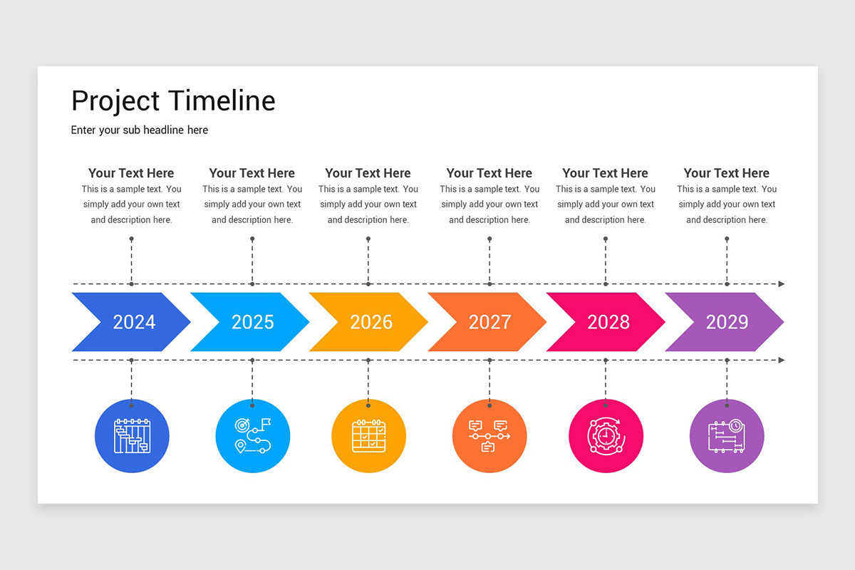 Project Timeline PowerPoint Template | Nulivo Market
