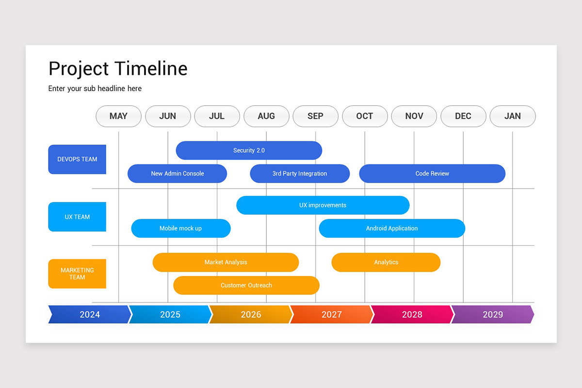 Project Timeline Keynote Template Nulivo Market