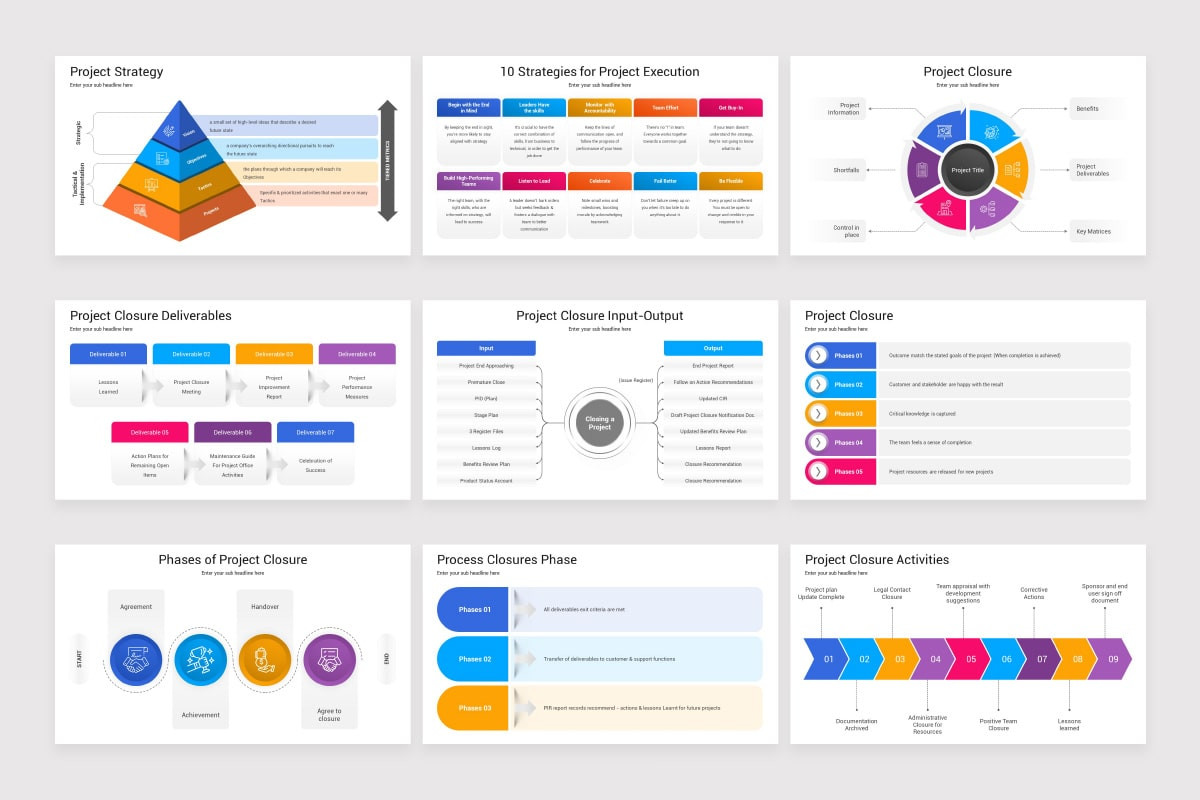 Classic Project Management Models Project Management Models PowerPoint Template | Nulivo Market
