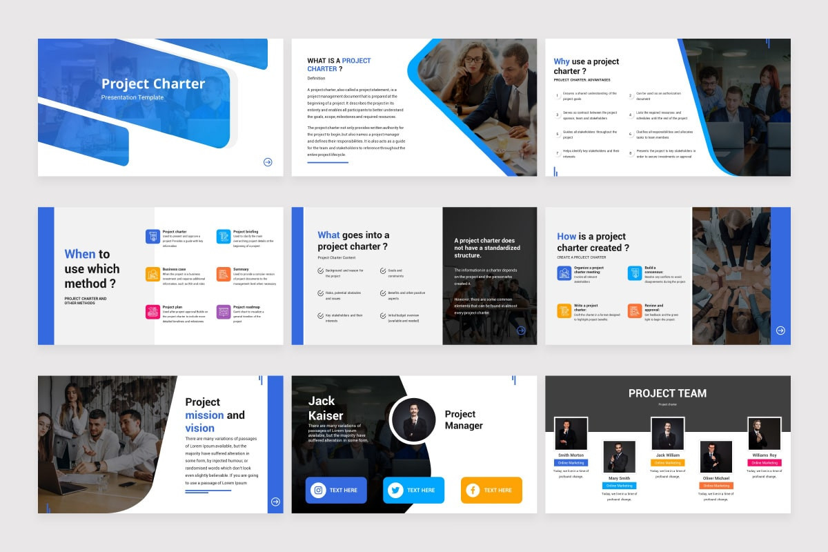 Project Management Models Google Slides Template | Nulivo Market