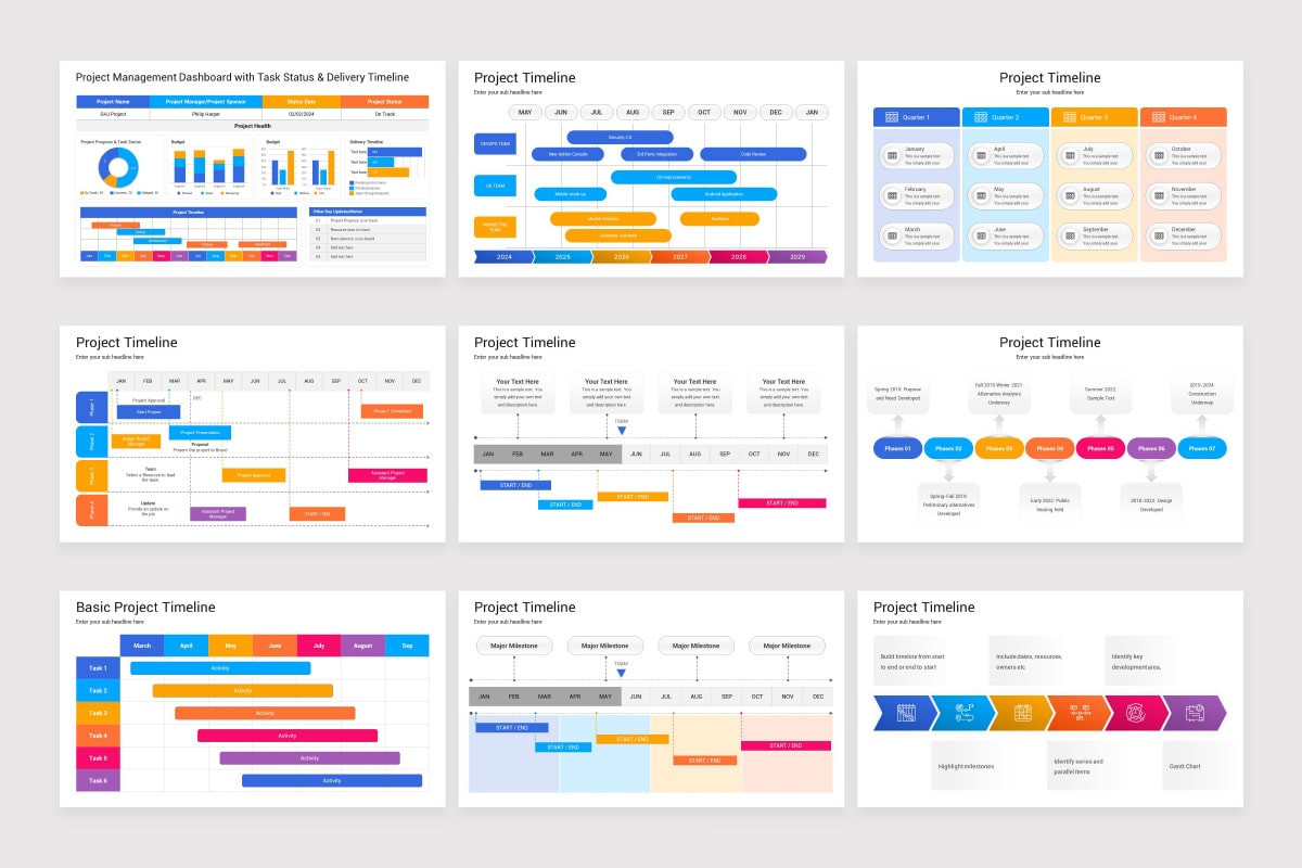 Project Management Models Google Slides Template | Nulivo Market
