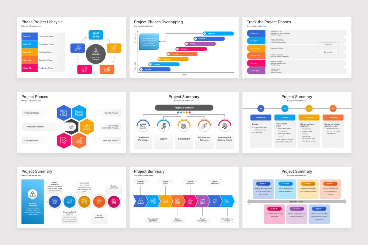 Sample Project Models Project Management Models Keynote Template | Nulivo Market