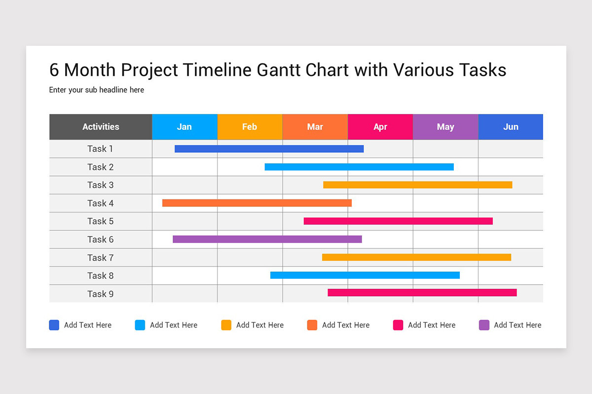 Project Gantt Chart Google Slides Template Nulivo Market