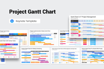 Project Gantt Chart Keynote Template