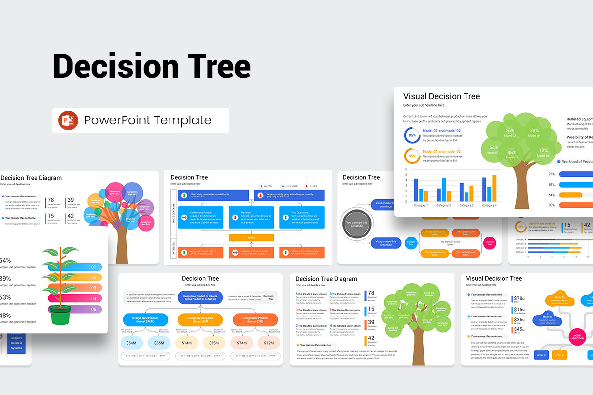 Decision Tree PowerPoint Presentation Template | Nulivo Market