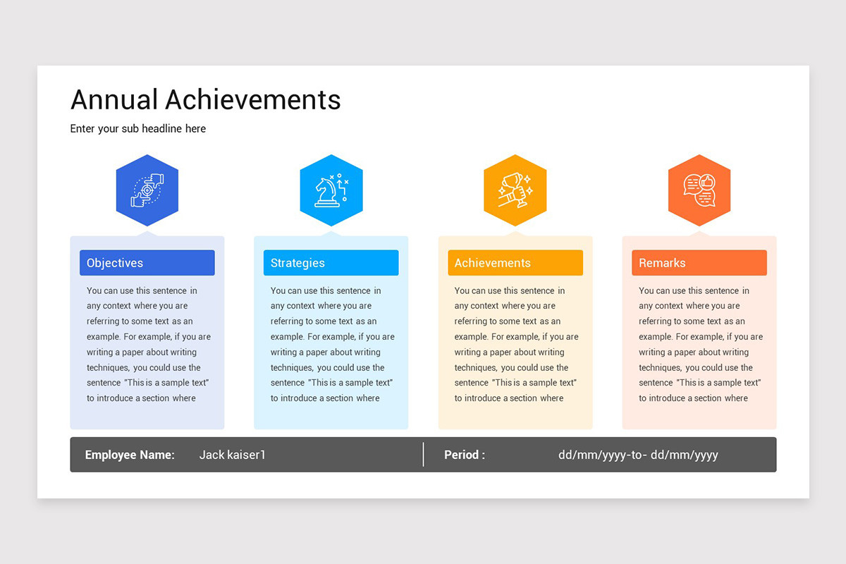 Annual Goals Models PowerPoint Template Nulivo Market