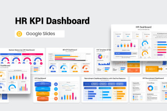 HR KPI Dashboard Google Slides Presentation Template