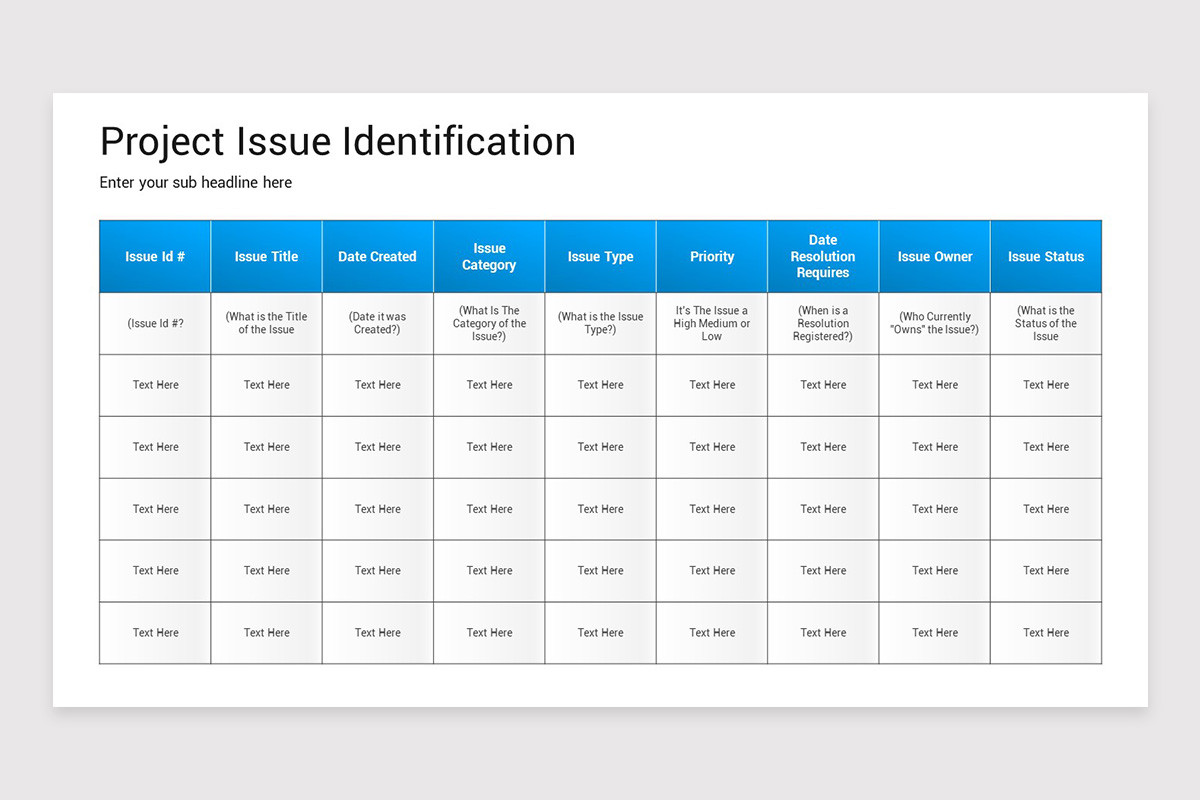 Project Identification Presentation PowerPoint Template | Nulivo Market