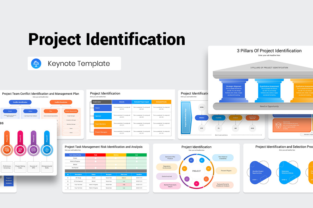 Project Identification Presentation Keynote Template | Nulivo Market