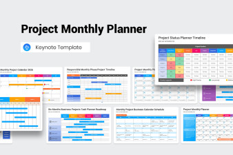 Project Monthly Planner Keynote Template