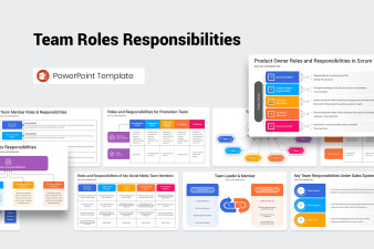Team Roles Responsibilities PowerPoint Template | Nulivo Market