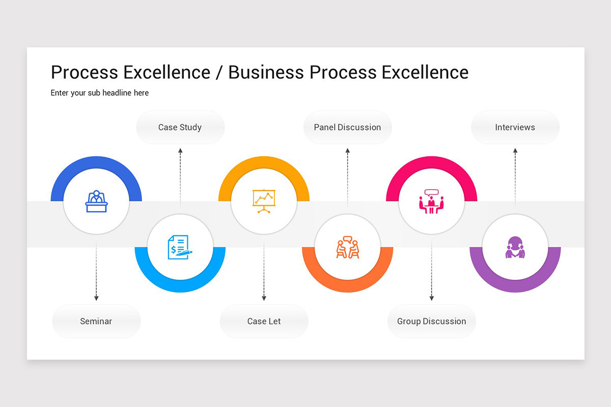 Process Excellence Vector Business Process Excellence PowerPoint Template | Nulivo Market