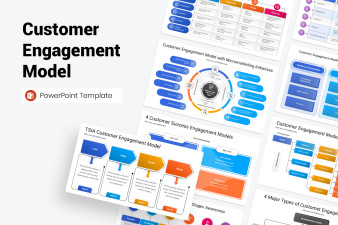 Customer Engagement Model PowerPoint Template