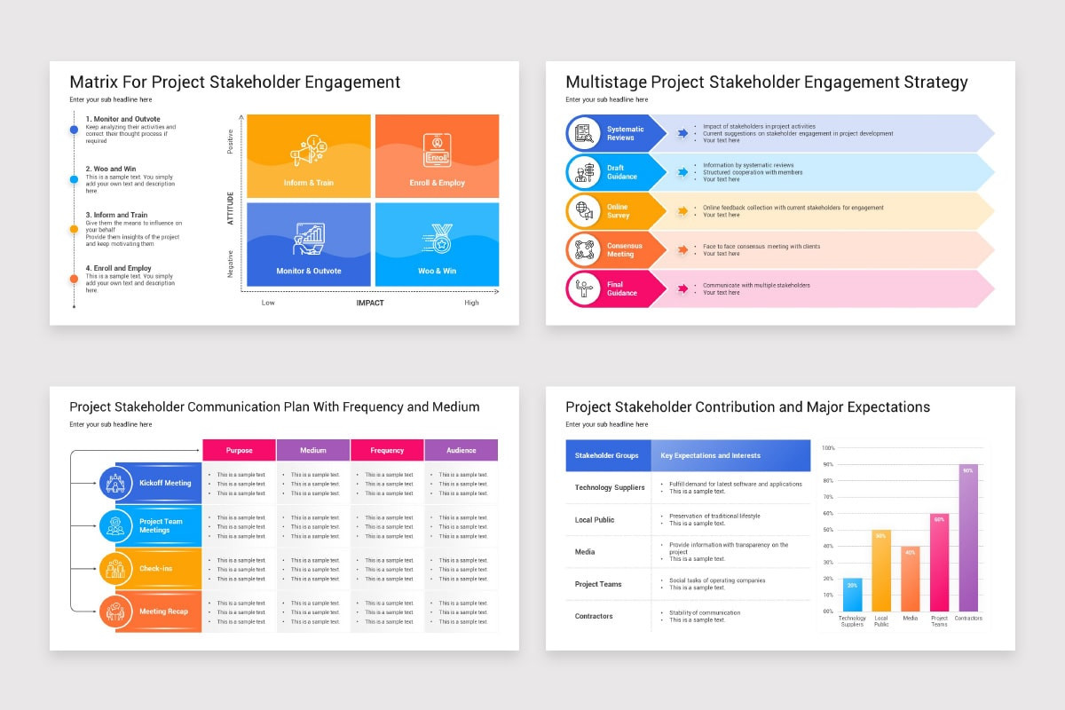 Presenting Project Project Stakeholders PowerPoint Template | Nulivo Market