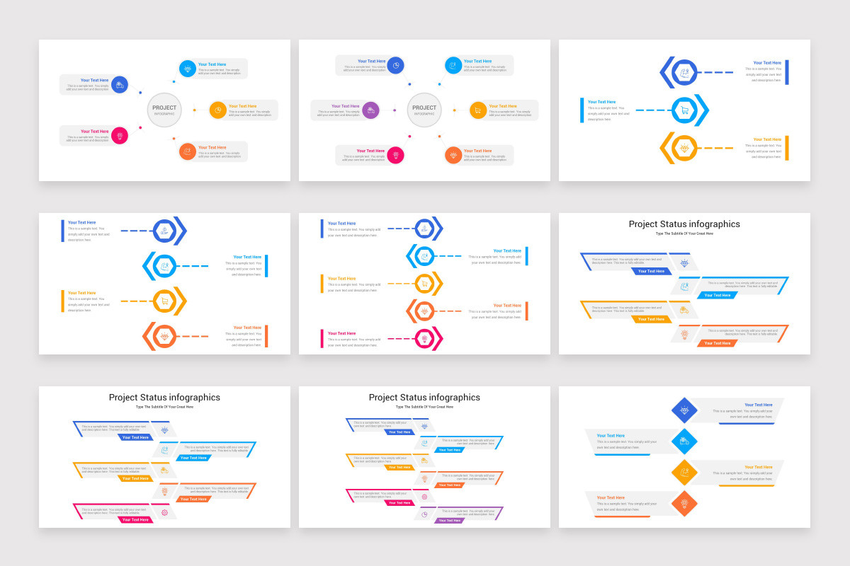 Layout Status Powerpoint Project Status PowerPoint Template | Nulivo Market