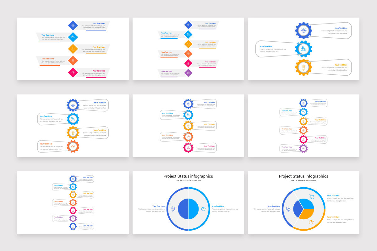 Layout Status Powerpoint Project Status PowerPoint Template | Nulivo Market