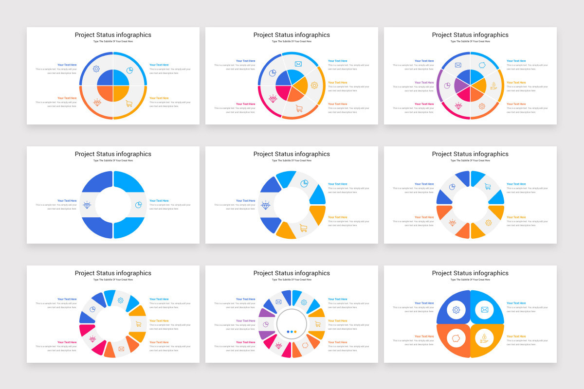 Layout Status Powerpoint Project Status PowerPoint Template | Nulivo Market