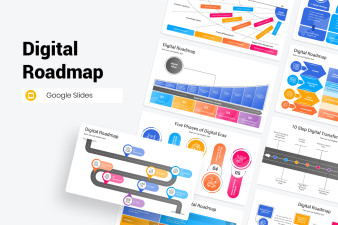 Digital Roadmap Presentation Google Slides Template