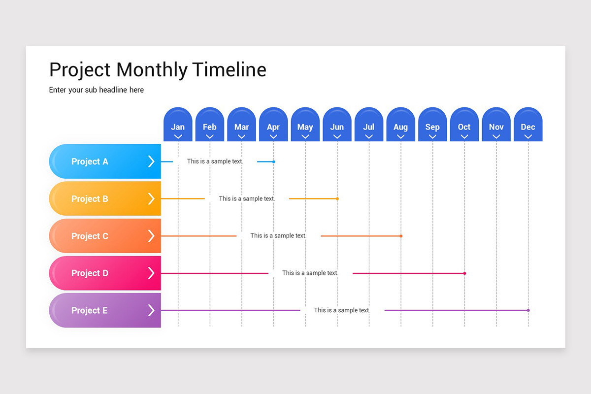 Monthly Timeline Example Project Monthly Timeline Keynote Template | Nulivo Market