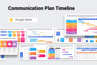 Communication Plan Timeline Google Slides Template