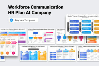 Workforce Communication HR Plan At Company Keynote Template