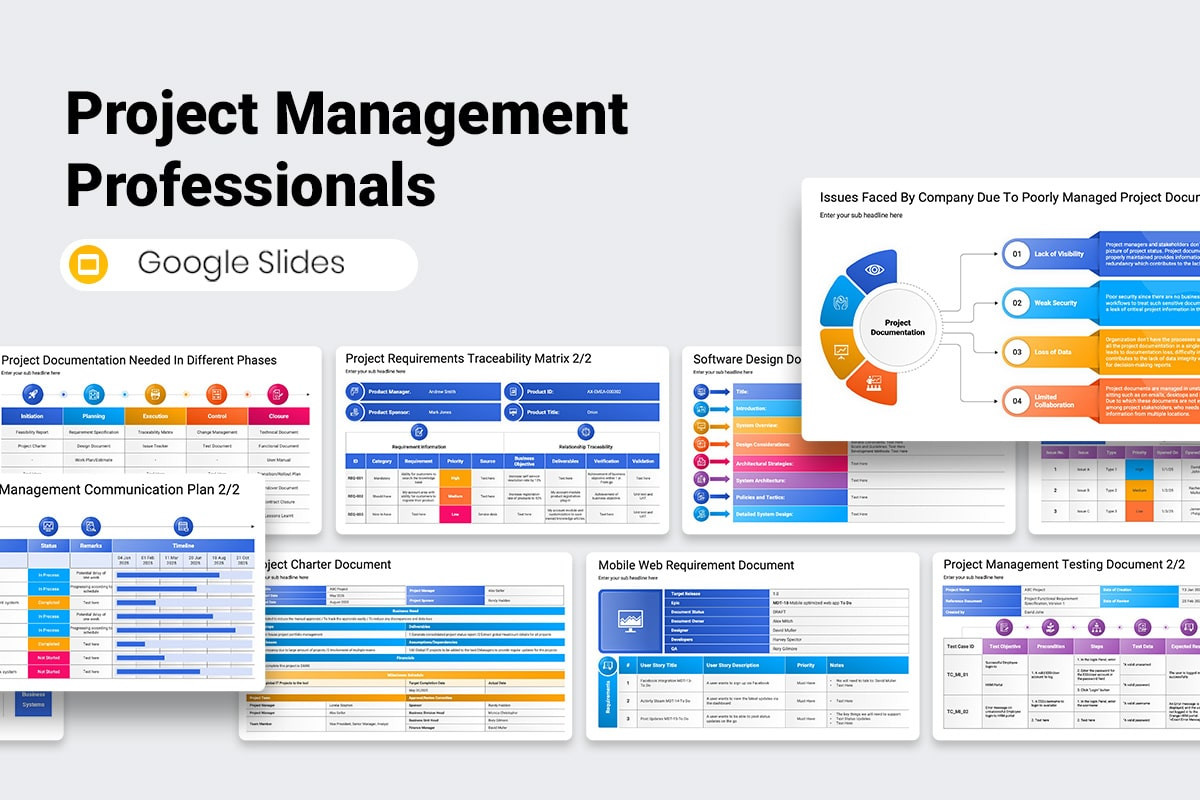 Project Management Professionals Google Slides Template | Nulivo Market