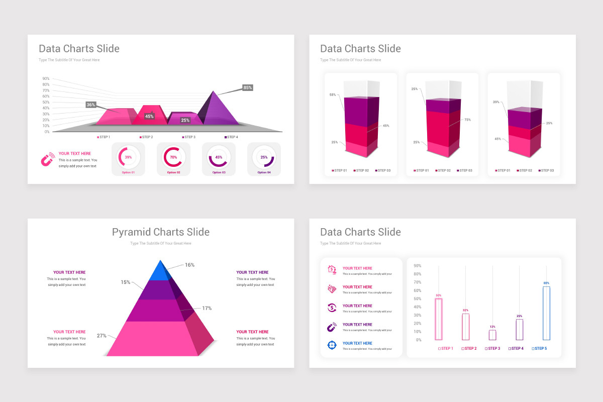Editable Data Charts PowerPoint Presentation Template | Nulivo Market
