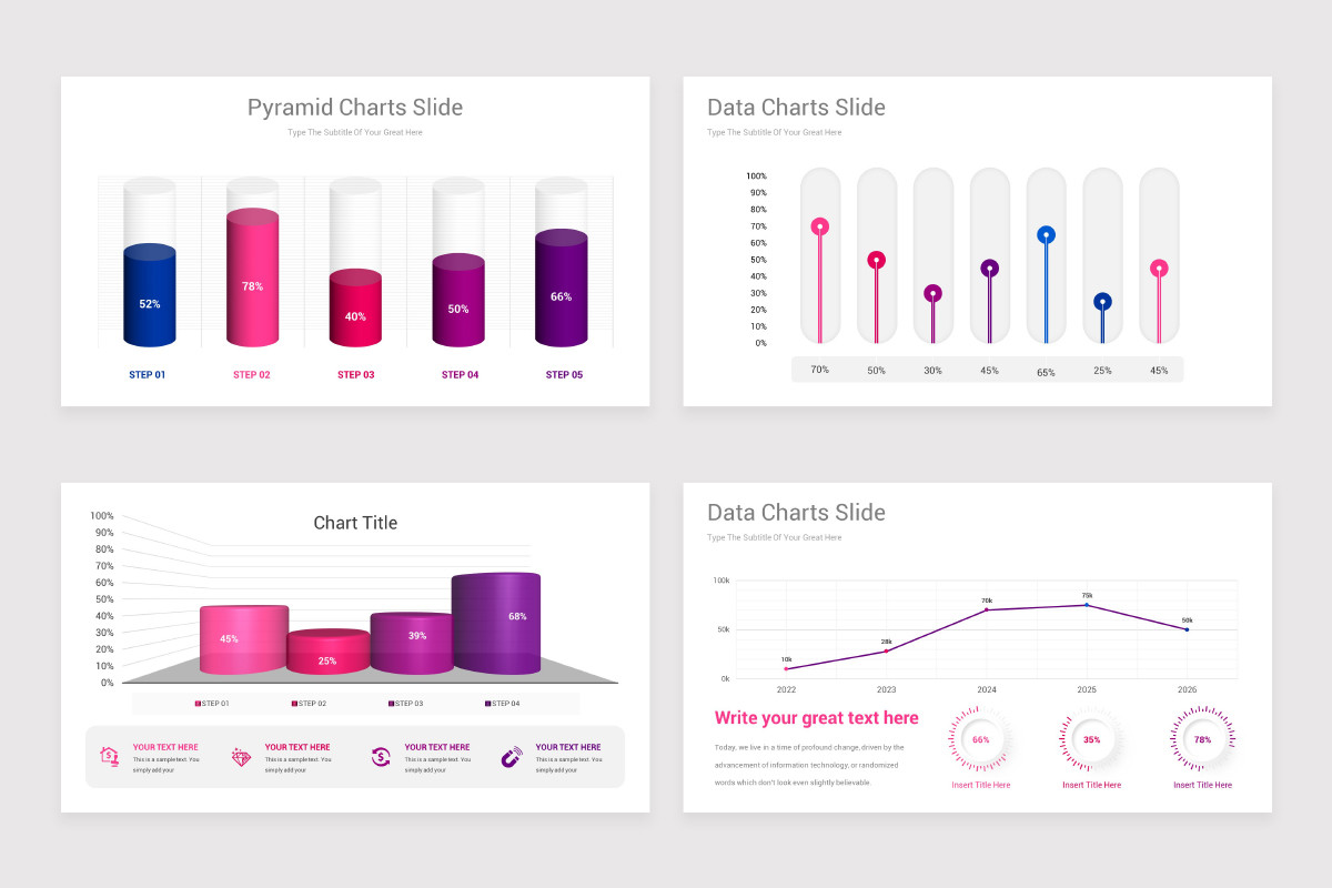 Editable Data Charts PowerPoint Presentation Template | Nulivo Market