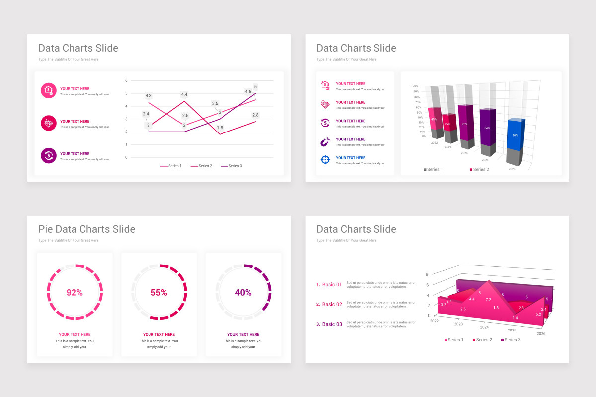 Editable Data Charts PowerPoint Presentation Template | Nulivo Market