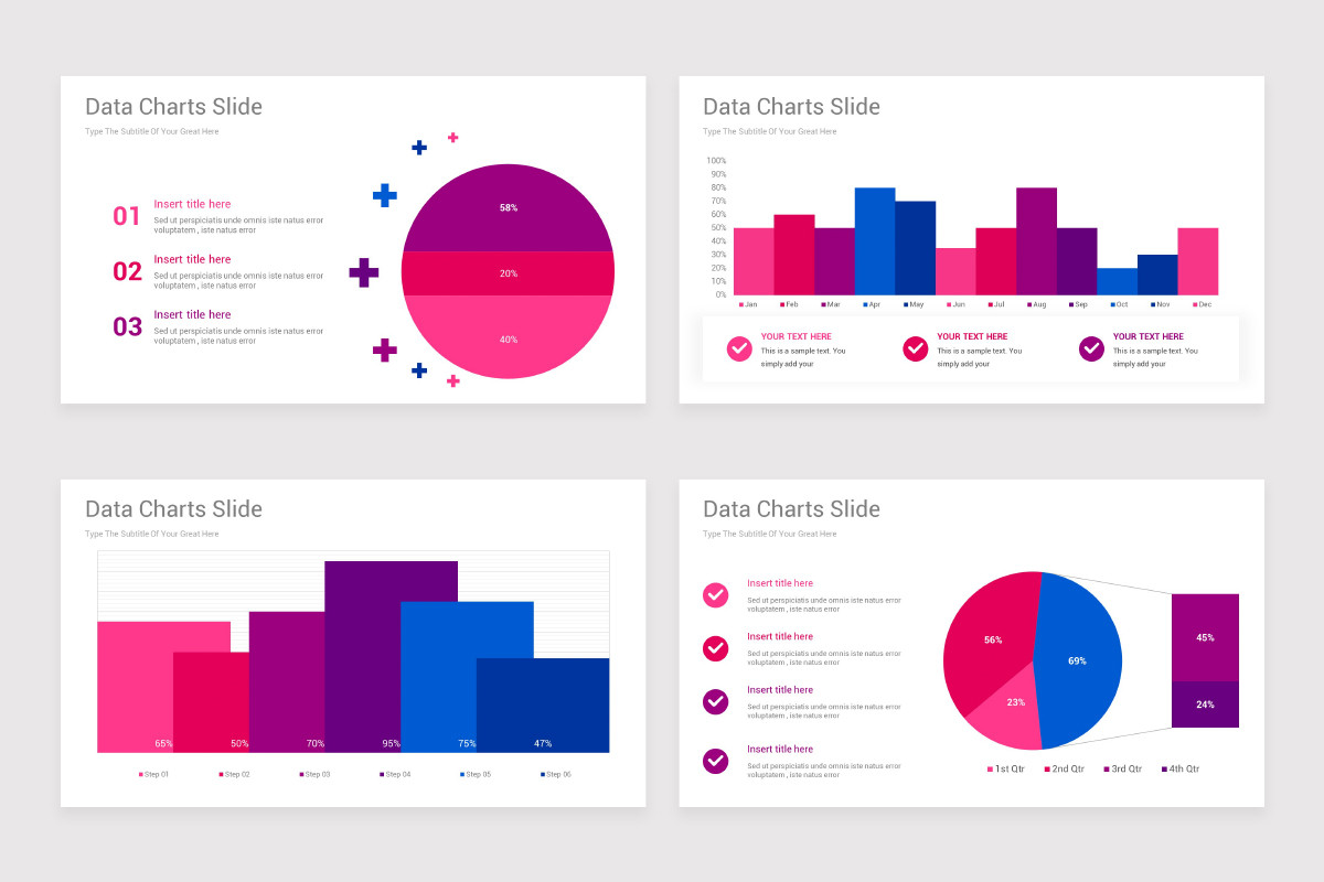 Editable Data Charts PowerPoint Presentation Template | Nulivo Market