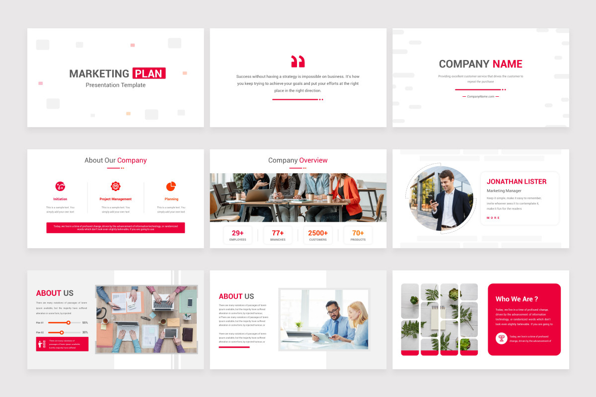 Marketing Plan PowerPoint Presentation Template | Nulivo Market