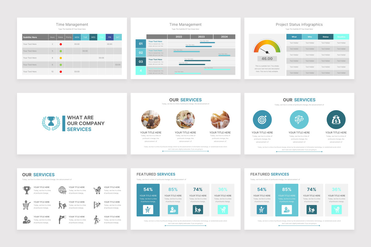 Corporate Business Powerpoint Presentation Template | Nulivo Market