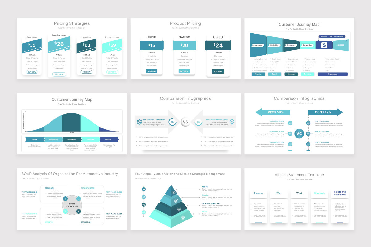 Corporate Business Powerpoint Presentation Template | Nulivo Market