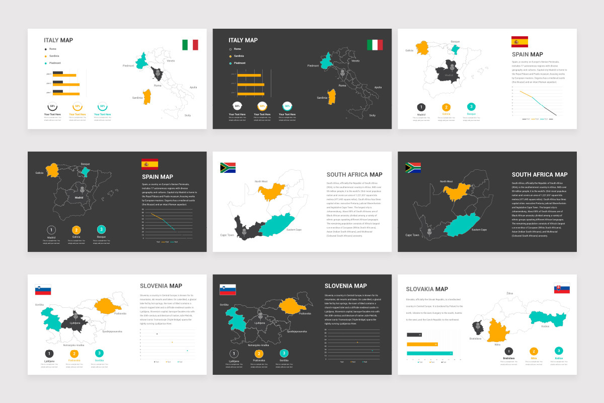 Maps PowerPoint Presentation Template | Nulivo Market