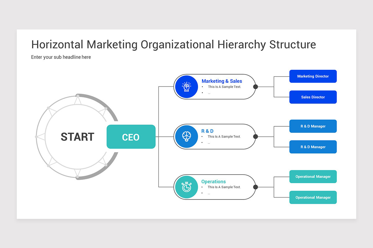 Horizontal Marketing PowerPoint Presentation Template | Nulivo Market