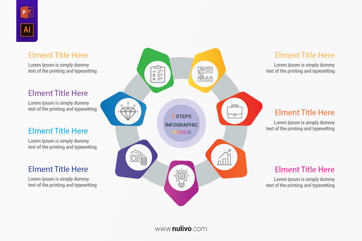 Vector Circle Infographic Template For Graphs Charts Diagrams