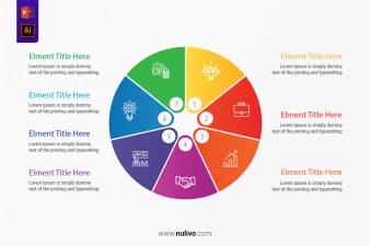 Circular Infographic Flow Chart Process PowerPoint Diagram