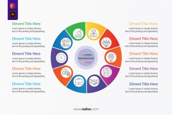 10 Stage Diagram for PowerPoint