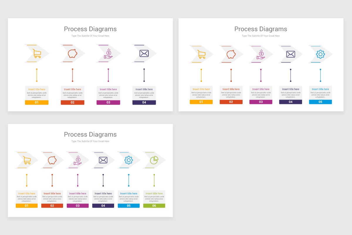 Process Flow Diagram Google Slides Template Nulivo Market