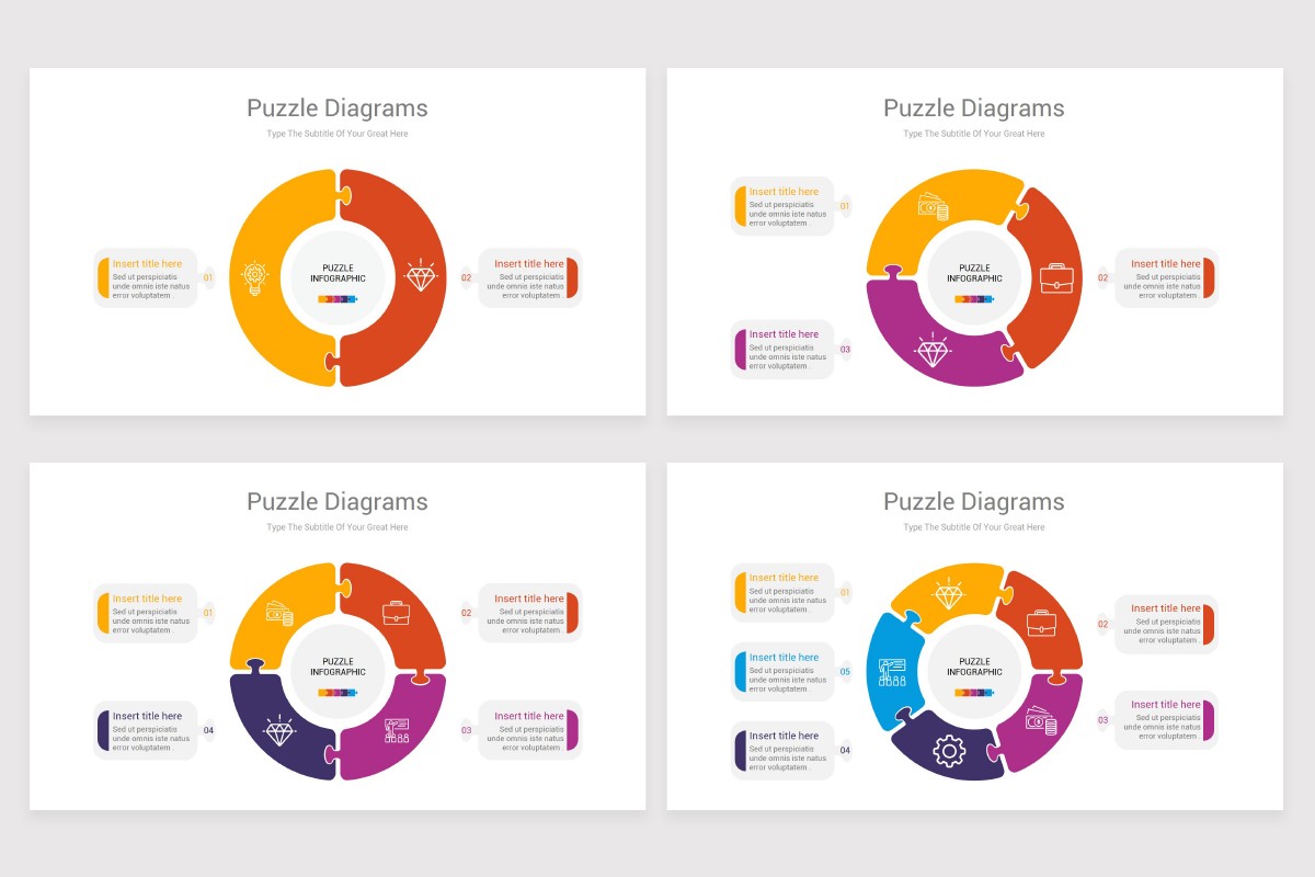 Puzzle Infographics Google Slides Template Nulivo Market